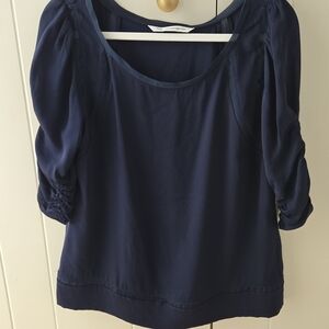 Diane Von Furstenberg Midnight Blue Blouse